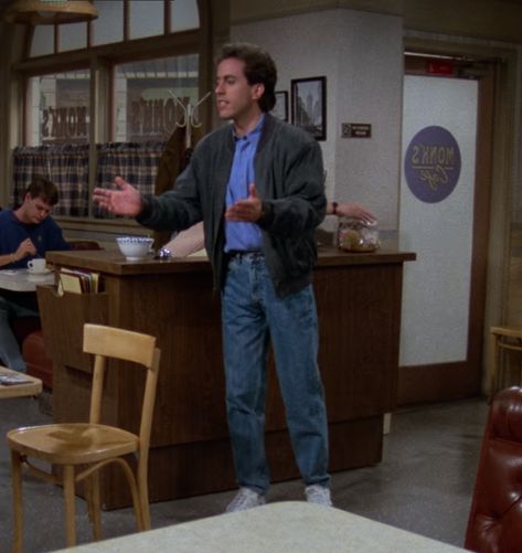 90s Sitcom Fashion Men, Jerry Seinfeld Outfits, 90s Sitcom Fashion, Seinfeld Fashion, Seinfeld Outfits, Seinfeld Aesthetic, Seinfeld Style, Normcore 90s, 90s Normcore