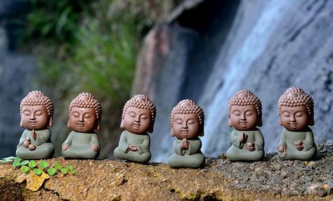 3G Purple clay Buddha Cute Doll - Full set of 6 different style Buddha dolls with beautiful packaging Clay Buddha Diy, Clay Buddha, Little Buddha, Buddha Statues, Cute Doll, Cute Clay, Clay Dolls, Polymer Clay Creations, Clay Ceramics