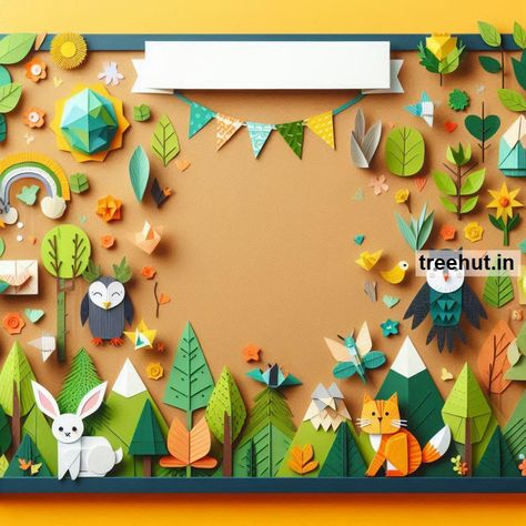 Child Art, Free Coloring Pages, Craft, Clipart, Art Ideas, Gardening at Treehut.in Woodland Bulletin Board, Ocean Bulletin Board, Classroom Activity Ideas, Craft Clipart, Thanksgiving Bulletin Boards, Counting Objects, Spring Bulletin, Hallway Displays, Spring Bulletin Boards