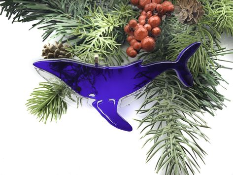 Excited to share the latest addition to my #etsy shop: Stained Glass Blue Whale Ornament, Christmas Ornament, Christmas Tree Decoration, Suncatcher https://etsy.me/3jm5kdE #blue #christmas #clear #whale #christmasornaments #stainedglass #glassornament #suncatcher #blue Fused Glass Whale, Whale Ornament, Stained Glass Blue, Stained Glass Sun, Fused Glass Ornaments, Mosaic Stained, Unique Christmas Ornaments, Photo Mosaic, Glass Tree