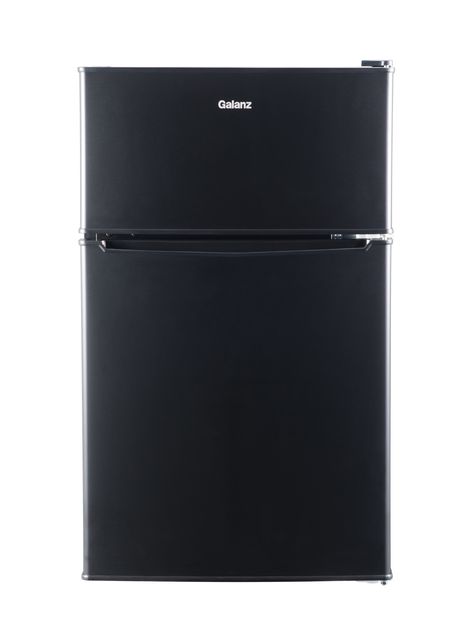 Free Shipping. Buy Galanz 3.1 Cu Ft Two Door Mini Fridge with Freezer GL31BK, Black at Walmart.com Small Refrigerator Mini Fridge, Refrigerator Mini, Mini Fridge With Freezer, Can Dispenser, Vegetable Crisps, Dorm Kitchen, Small Refrigerator, Mini Fridges, Compact Refrigerator