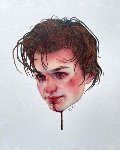 Cool Paper Crafts, Steve Harrington, Watercolor Artist, Hair Videos, Watercolour Painting, Stranger Things, Stranger Things Fanart, Art Reference, Art Inspiration