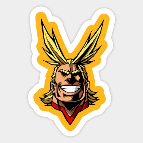 All Might Face, My Hero Academia All Might, Stickers Anime, Snapchat Stickers, Fly Me To The Moon, All Might, Anime Stickers, Cool Anime Pictures, Cat Stickers