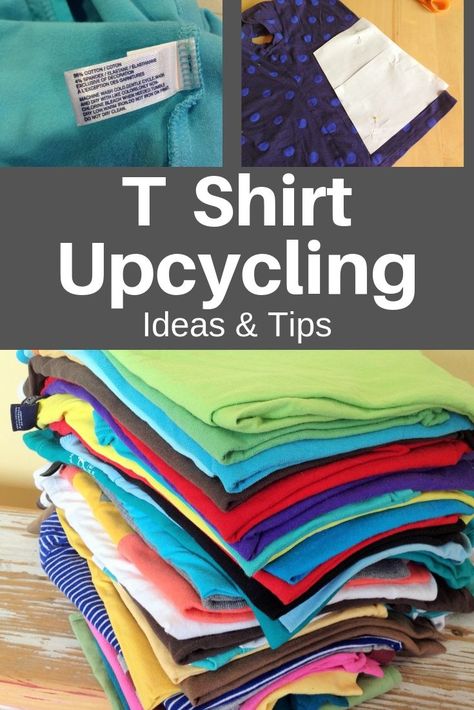 Umgestaltete Shirts, T Shirt Upcycle, Upcycle Clothes Diy, Mode Turban, Upcycle Shirt, Upcycle Tshirt, Upcycle Sewing, Upcycling Ideas, Repurposed Clothing