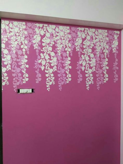 Bedroom Wall Stencil, Tree Stencil For Wall, Wall Paint Inspiration, Room Wallpaper Designs, Design Stencils, Home Flower Decor, Wall Decals Living Room, Wall Color Combination, Tree Branch Wall