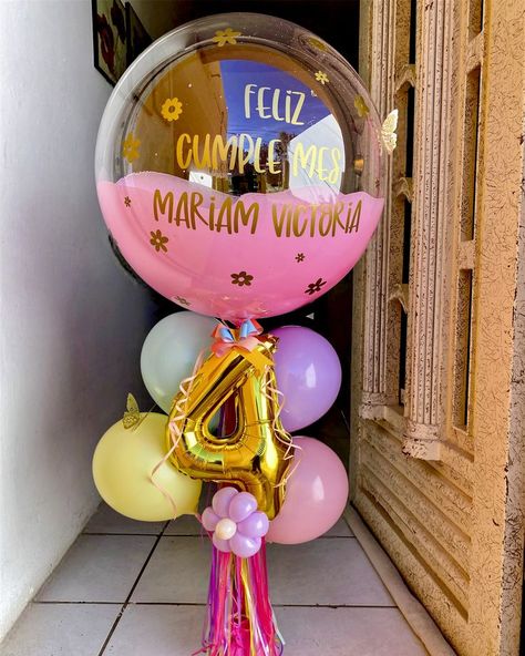 50th Birthday Balloons, Pretty Balloons, Balloon Arrangements, Bubble Balloons, Custom Balloons, Party Bars, Party Stores, Birthday Photos, Birthday Balloons