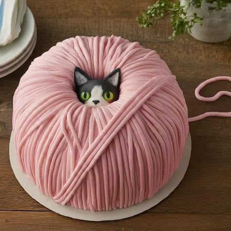 Cat Cake Designs Birthday, Cat Themed Birthday Cake, Cat Cake Ideas, Cat Themed Cake, Themed Cake Ideas, Cat Lady Birthday, Cat Birthday Cake, Cat Cakes, 19th Bday