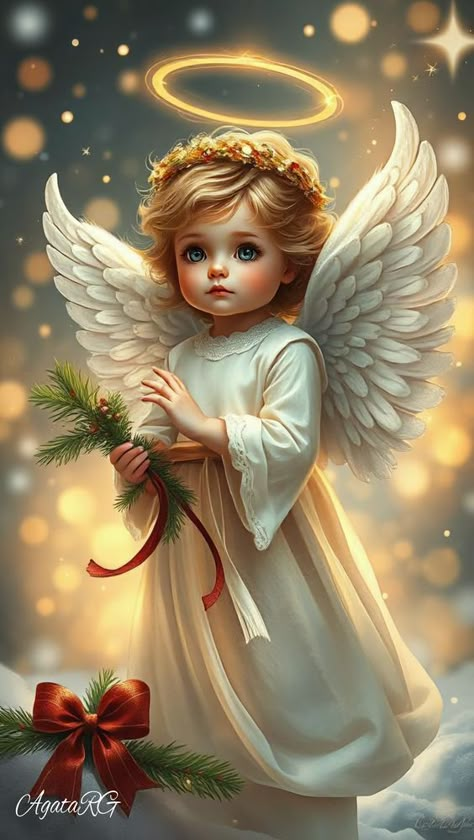 Angel Images, Christmas Artwork, Beautiful Angels Pictures, Angel Pictures, Victorian Christmas, Fairy Angel, Christmas Scenes, Christmas Paintings, Angel Art