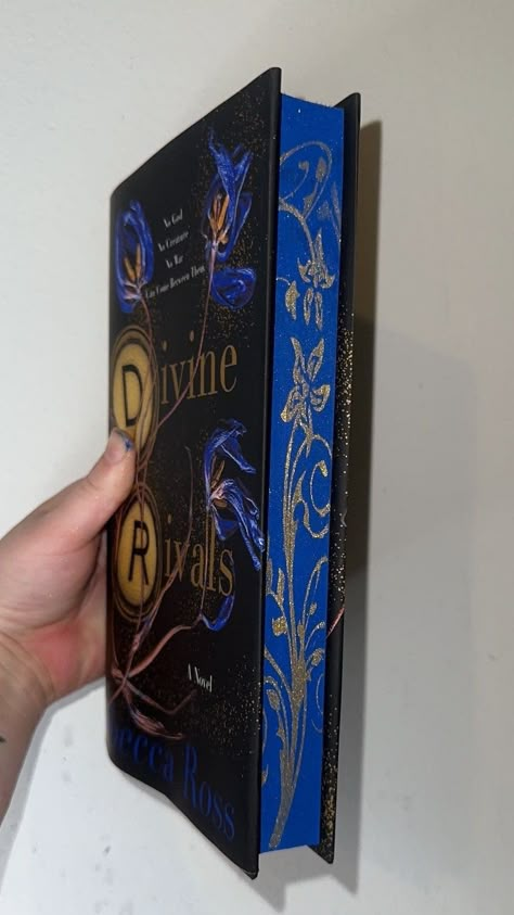 Divine Rivals by Rebecca Ross custom metallic sprayed edges are painted by me. These have the gold foil on the front, gold top and bottom. Hand painted so there may be very minor differences, and bleeding on pages. typically fairly minor. Books Sprayed Edges, Vintage Book Covers Diy, Sprayed Edges Books, Divine Rivals Rebecca Ross, Book Edge Painting, Painted Book Edges, Book Rebinding, Rebecca Ross, Book Edges