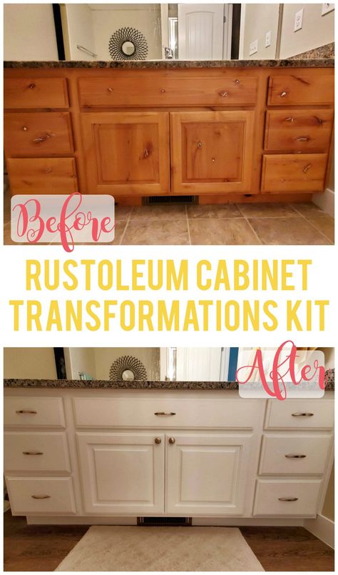 Cabinet Transformations Rustoleum, Refurbished Cabinets Diy, Rustoleum Kitchen Cabinets, Rust Oleum Cabinet Transformations, Rustoleum Cabinet Transformation Colors, Rustoleum Countertop Paint, Rustoleum Countertop, Rustoleum Cabinet Transformation, Basement Laundry Room Makeover