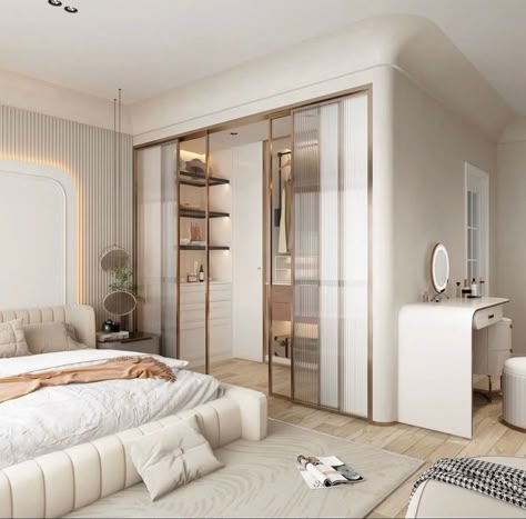 #bedroom #bed #bedroomideas #bedroomdecoration #bedroominspo #closetorganizationideas #closet #closetgoals Big Bedroom, Big Bedrooms, Bedroom Door Design, Aesthetic Room Ideas, Adult Bedroom, Bedroom Door, Bedroom Doors, Stylish Bedroom, White Bedroom