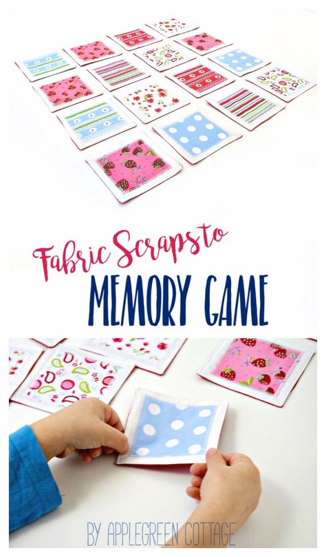 Game Gifts, Handmade Games, Fat Quarter Projects, Memory Games For Kids, Beginner Sewing, Beginner Sewing Projects Easy, Memory Game, Sewing Projects For Kids, Game For Kids