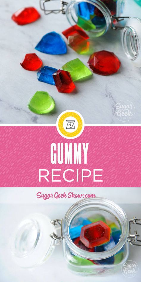 Gummy Recipe Halloween Gummies, Gummy Recipe, Homemade Gummy Bears, Jello Jigglers, Homemade Gummies, Bake Ideas, Sugar Geek, Cannibis Recipes, Gummies Recipe