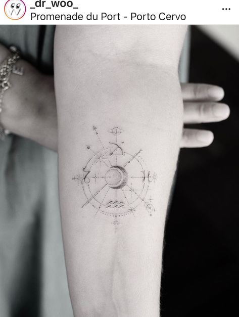 Zodiac of family members tattoo. Venus Tattoo, Astronomy Tattoo, Inner Arm Tattoos, Astrology Tattoo, Tattoo Trend, Map Tattoos, Explore Tattoo, Sibling Tattoos, Zodiac Tattoos