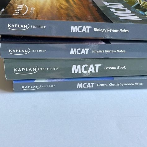  MCAT Study Textbooks - Kaplan and Princeton Review  - Complete Set of 6!  Mcat Prep, Mcat Study, Future Doctor, Reasoning Skills, Medical Field, Test Prep, Medical School, Study Materials, Biology