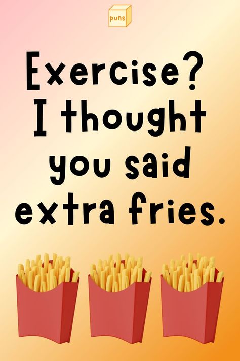 French fries are the perfect blend of crispy, salty, and tasty. Whether you like them baked or fried, read the best French fry puns for a laugh. French fries make an excellent snack or side. The crispy exterior and fluffy interior are hard to beat. Fries are also punny. The following are the best French fry puns that’ll leave you frying with laughter. Fries Captions Instagram, French Fries Captions Instagram, French Fries Quotes Funny, Weight Humor, French Fries Poster, French Fries Day, French Fries Design, National French Fry Day, Sleep Quotes Funny