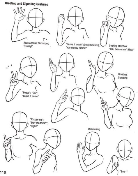 Greeting and signaling gestures, peace sign, waving, etc.; Drawing Reference Modeling Poses, Manga Tutorial, Drawing Hands, Hand Gestures, Hand Reference, Foto Tips, 캐릭터 드로잉, Gesture Drawing, Poses References