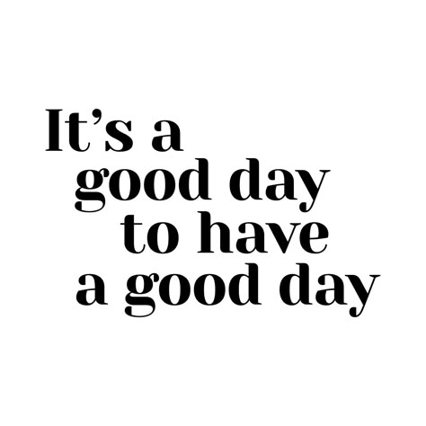 Vores inspirerende wallsticker med teksten "It's a good day to have a good day" er den perfekte påmindelse om at vælge positivitet og optimisme hver dag. Med en indbydende skrifttype og venlige ord vil denne wallsticker skabe en atmosfære af glæde og velvære i dit hjem, kontor eller ethvert andet sted, hvor du vælger at placere den. Den minder dig om, at du har magten til at gøre enhver dag til noget særligt. Vores wallstickers er nemme at påføre og fjerne uden at efterlade mærker, hvilket gør d Its A Good Day To Have A Good Day, Today Is A Good Day To Have A Good Day, Ipad Makeover, Brand Vision Board, Its A Good Day, Brand Vision, It's A Good Day, Have A Good Day, Good Day