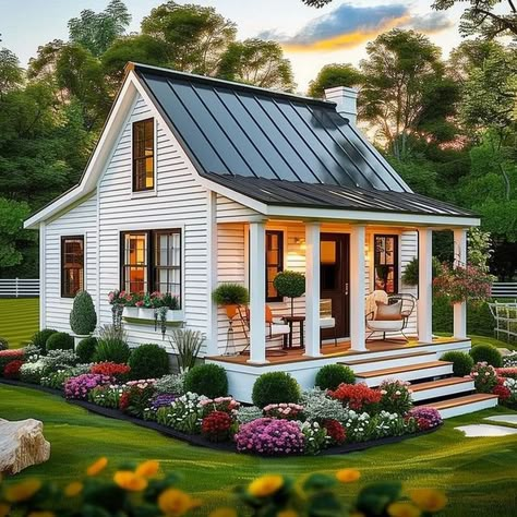 Tiny House Perfect on Instagram: "From 1-9 which one is your favorite? 👇😍 🏠follow us at @tinyhouseperfect 🏠 🏠follow us at @tinyhouseperfect 🏠 🏠follow us at @tinyhouseperfect 🏠 Credits: @tinyhouseperfect ______________________ #tinyhouseattractive #tinyhouse #tinyhome #tinyhousemovement #tinyliving #homeiswhereyouparkit #tinyhomes #vanlife #tinyhouselife #tinyhouseliving #tinyhousenation #architecture #travel #tinyhouses #tinyhouseonwheels #fire #tinyhousedesign #wood #winter #tinyhousebuild #interiordesign #camping #snow #tinyhouselove #design #roadtrip" Cottage Tiny House Exterior, Cool House Exterior Architecture, Farm Tiny House Ideas, Farmhouse Tiny House Exterior, Mini Cottage Small Houses, Cute Tiny Houses Exterior, Farm Tiny House, Tiny House By The Beach, Cute Farmhouse Exterior