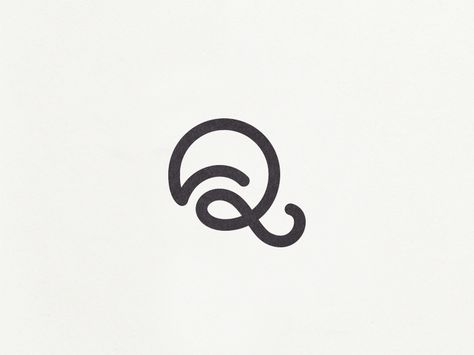 Just a Q. Had this leftover from a project and liked the shape of this letter. Wordmark Logo Design, Letter Logos, Logo Monogramme, Inspiration Logo Design, Letter Q, Word Mark Logo, Monogram Logo Design, 3d Stickers, Web Graphic Design