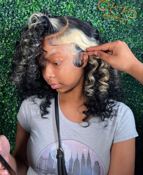 Wig With Highlights, Teenage Hairstyles, Barbie Hairstyle, Black Ponytail Hairstyles, Quick Weave Hairstyles, Different Hair Types, Dope Hairstyles, Business Hairstyles, Lace Hair