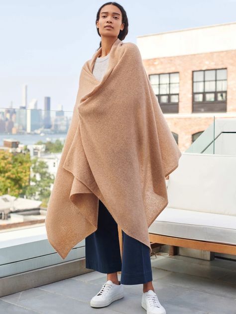 Cashmere Travel Wrap – White + Warren Style Influencers, Katie Kime, Cashmere Travel Wrap, Evening Wrap, Evening Wraps, Travel Wrap, Denim Essentials, Cashmere Blanket, Cami Nyc