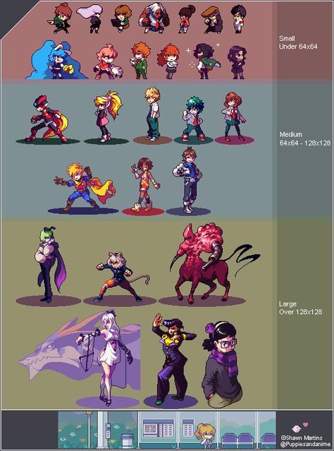 PIXEL ART COMMISSIONS! Small, Medium and Large ranges from $15, $25 and $40-ish general areas. More or less depending on complexity and animation. I’m also available for game work. Backgrounds/ tiles... How To Pixel Art, Pixel Sorting, Piskel Art, Pixel Characters, Awesome Artwork, Pixel Animation, Pixel Art Tutorial, Arte 8 Bits, 8bit Art