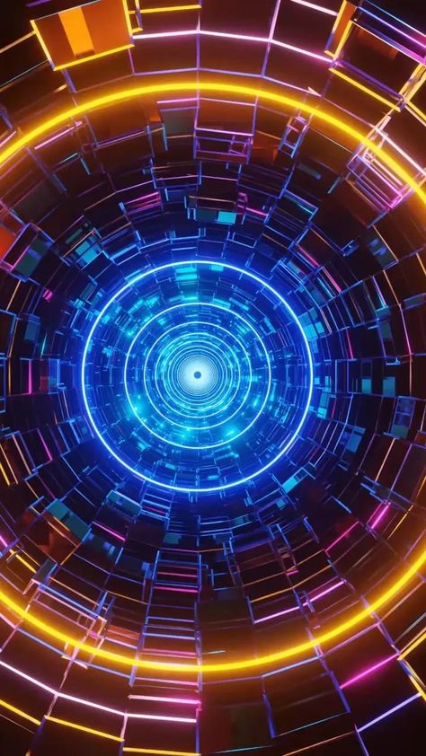 10 hour 4k TV Multi colors Circle Neon abstract background video Loop, no sound, no copyright Neon Abstract Background, Cool Live Wallpapers, Home Screen Wallpaper Hd, Background Motion, Earth Day Posters, Neon Abstract, Illusion Pictures, Optical Illusion Wallpaper, Motion Wallpapers