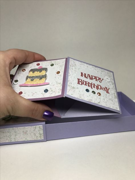 Popping out box card, interactive, cube Pop Up Paper Cubes, Popup Cubes, Popup Cube Box Diy, How To Make Popup Cubes, How To Make Boomf Jumping Box Pop Up Cube, Triple Cube Pop Up Card, Pop Box, Slider Cards, Exploding Boxes