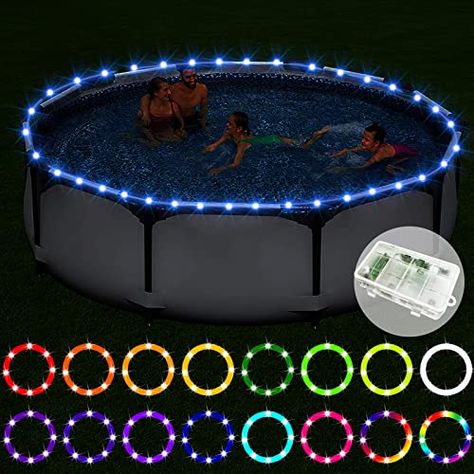 Art Deco Light Fixture, Led Pool, Waterproof Patio, Led Pool Lighting, Submersible Led Lights, Above Ground Pools, Rim Light, Stock Tank Pool, Above Ground Pool Landscaping