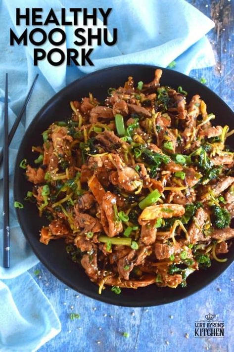 Mu Shu Pork, Cabbage And Kale, Moo Shu Pork, Moo Shu, Healthy Thai Recipes, Chinese Pork, Wok Cooking, Pork And Cabbage, Asian Pork