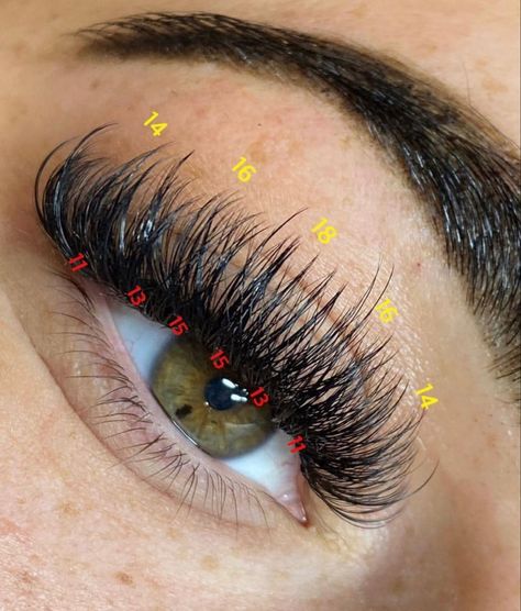 Extreme Eyelash Extensions, Full Hybrid Lash Extensions, Map Eyelash Extensions, Lashing Tips, Wispy Volume Lash Extensions, Eyelashes Ideas, Eyelash Extensions Salons, Lash Map, Lash Mapping