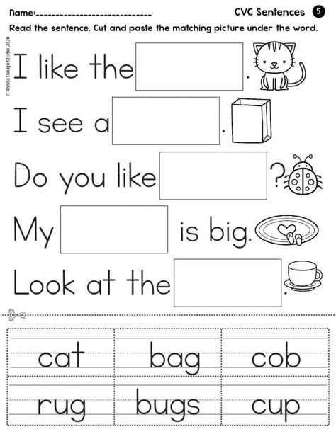 I Can Read CVC Sentences: 10 Free Reading Worksheets Cvs Words Worksheet, Cvc Reading Worksheet, Decodable Sentences Kindergarten, Kindergarten Words, I Can Read Worksheets, Cvc Worksheets Free Printable, Reading Cvc Words Worksheets, Reading Cvc Words Kindergarten, Reading Worksheets For Grade 1