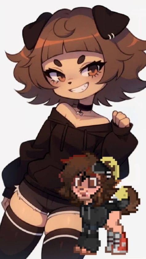 feel free to use this cosplay originally made by me Ponytown Outfits, Fantasy Ocs, Ponytown Ideas, Dog Girl, Underwater World, Cute Anime Pics, Made By Me, Cartoon Art, Pixel Art