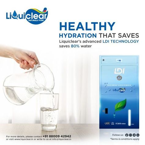 Water Purifier Creative Ads, Healthy Hydration, Water Poster, More Water, Water Purification, Poster Ideas, Creative Ads, Water Purifier, Stay Healthy