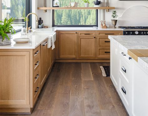 Kitchen with wood floors, beech cabinets, countertops, sink, faucet, and windows Beech Kitchen Cabinets, Beech Kitchen, Bedroom Decorate, Moroccan Trellis, Kitchen Runner Rug, Bedroom Area Rug, Traditional Lighting, Traditional Area Rugs, White Area Rug