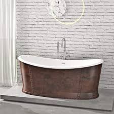 Amazon.com: Freestanding Bathtubs - Copper / Freestanding Bathtubs / Bathtubs: Tools & Home Improvement Wood Bathtub, European Palace, Stand Alone Tub, Tub Ideas, Standing Bath, Freestanding Bathtub, Acrylic Bathtub, Soaking Bathtubs, Free Standing Bath