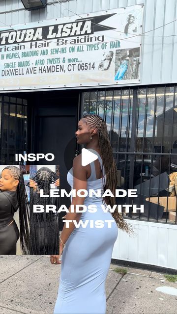 Lemonade Bob Braids, Lemonade Braids With Twist, Lemonade Braids With Knotless, Knotless Twist Braids, Knotless Twist, African Hair Braiding, Lemonade Braids Hairstyles, Long Bridal Hair, Lemonade Braids