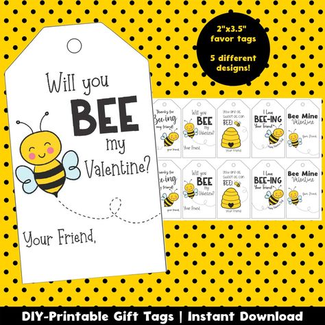 Bee Valentine Cards, Bee Valentines Cards, Preschool Valentines Activities, Kids Valentine Cards, Classroom Valentines Party, Valentines Activities, Valentine Gift Tags, Bee My Valentine, Diy Valentinstag