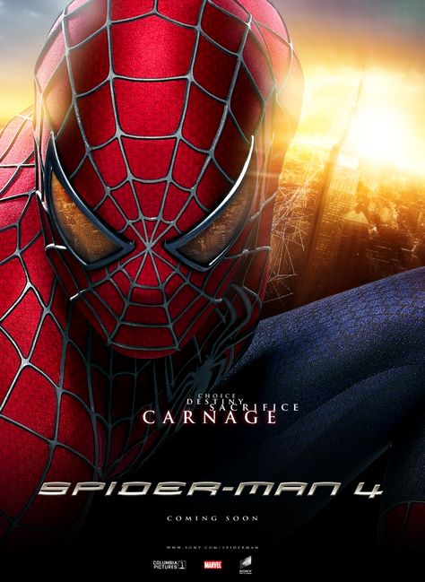 You HAVE to see this in the theatres. It makes the other Spiderman movies suck Spiderman Sam Raimi, Amazing Spider Man 3, New Spiderman Movie, Spiderman 2002, Spiderman Painting, Spiderman 4, The Amazing Spiderman 2, Spiderman Tattoo, Spider Man Trilogy