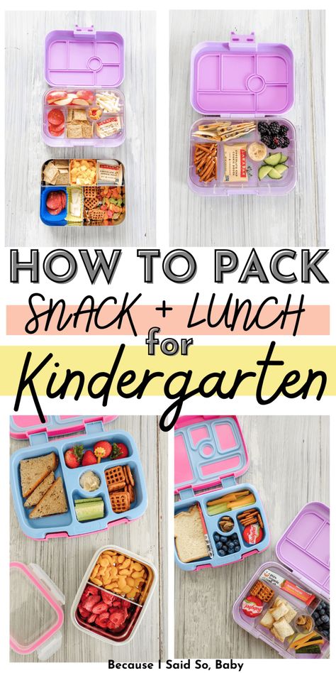 How To Pack Cereal And Milk For Lunch, Kindergarten Lunch And Snack Ideas, Snack Ideas Lunch Boxes, Fun Kindergarten Lunch Ideas, What To Pack For Kindergarten Lunch, Lunchbox Ideas Kindergarten, Pre K Lunch Box Ideas For School, Elementary School Lunch Box Ideas, Packed Lunch For Kindergarten