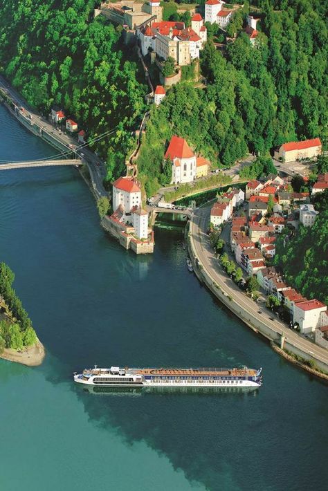 Best River Cruises, Passau Germany, Asia Cruise, River Cruises In Europe, Danube River Cruise, European River Cruises, Germany Photography, Cities In Germany, Rhine River