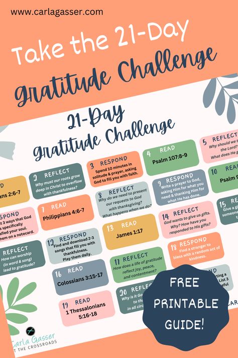 Do you need to improve your attitude of gratitude? One simple way to change your perspective and thinking is to intentionally focus on being grateful. Gratitude is not only an attitude but a way of life, so join me in taking this 21-day Gratitude Challenge that invites you to give thanks through reflecting on God’s Words and taking purposeful action. One Thousand Gifts, S Words, Soul Care, Being Grateful, Gratitude Challenge, Change Your Perspective, Study Resources, Thankful Heart, Bible Versions