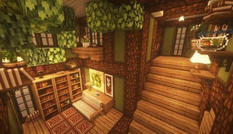 Moodboard Pictures, Minecraft Underground, Rumah Minecraft Sederhana, Minecraft Mansion, Minecraft Interior, Minecraft Interior Design, Minecraft House Plans, Minecraft Farm, Minecraft Cottage