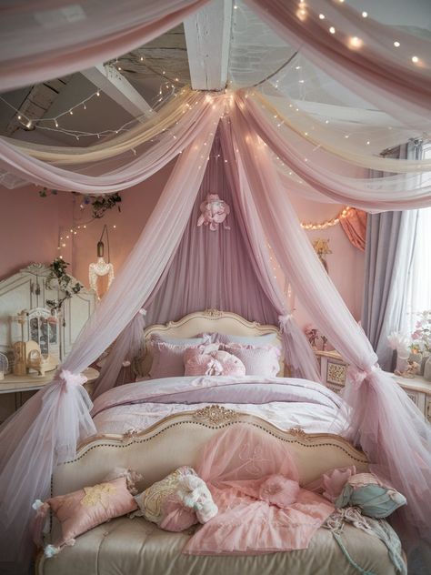 23 DIY Canopy Bed Ideas – The DIY Desire Four Post Canopy Bed, Diy Princess Bed Canopy, Diy Canopy Bed For Kids, Boho Plant Bedroom, Diy Canopy Bed Ideas, Diy Bedroom Canopy, Girls Bedroom Canopy, Bedroom With Canopy Bed, Diy Canopy Bed