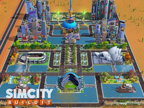 Play SimCity BuildIt Now! https://scbuildit.sng.link/Doq5w/l9at Simcity Layout, Simcity Buildit, Sims Freeplay, Electronic Art, Geek Stuff, Quick Saves