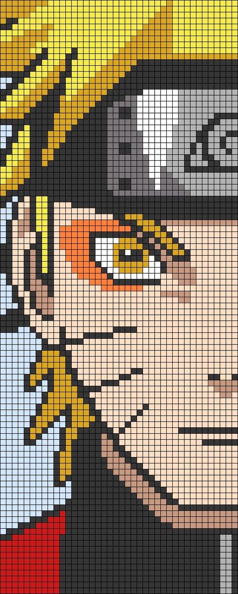 Black Panther Pixel Art Grid, Naruto Cross Stitch Pattern, Alpha Pattern Naruto, Pixel Art Templates 32x32, Easy Pixel Art Anime, Itachi Pixel Art, Anime Pixel Art Minecraft, Pixel Art Ghibli, Large Pixel Art