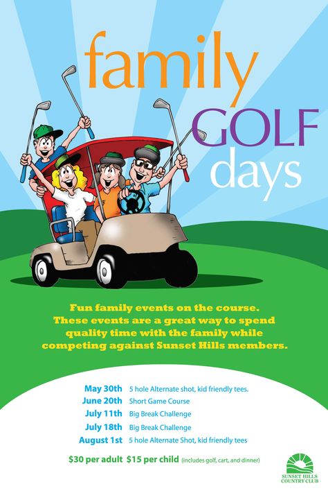 Family Golf Days Golf Event Ideas, Golf Day Ideas, Golf Tournament Ideas Fundraising, Country Club Events, Family Golf, Golf Events, Pro Golfers, Golf Academy, Club Events