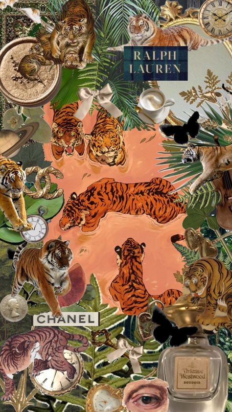 #tiger Tiger Collage, Vivienne Westwood, Animals, Pins