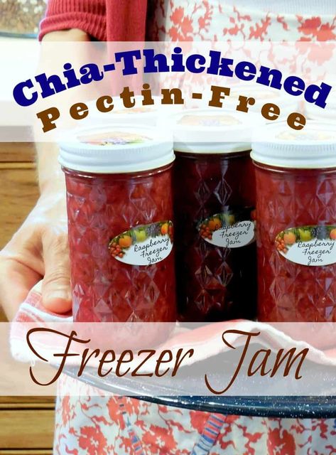 Refrigerator Jam Using Chia: Pectin-Free: White Sugar-Free. #food #recipe #healthyrecipes #fruit #healthyliving #health #sweet #homemade #dessert #natural #summer #jam #freezer #pectinfree #sugarfree #chia Refrigerator Jam, Easy Strawberry Pie, Sugar Free Jam, Benefits Of Organic Food, Freezer Jam, Homemade Dessert, Summer Jam, Healthy Fruit, Blueberry Jam